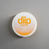 diip butterbrew 4 nicotine-free dip pouch can laying on a white background