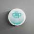 diip tropical 4 nicotine-free dip pouch can laying on  a white background